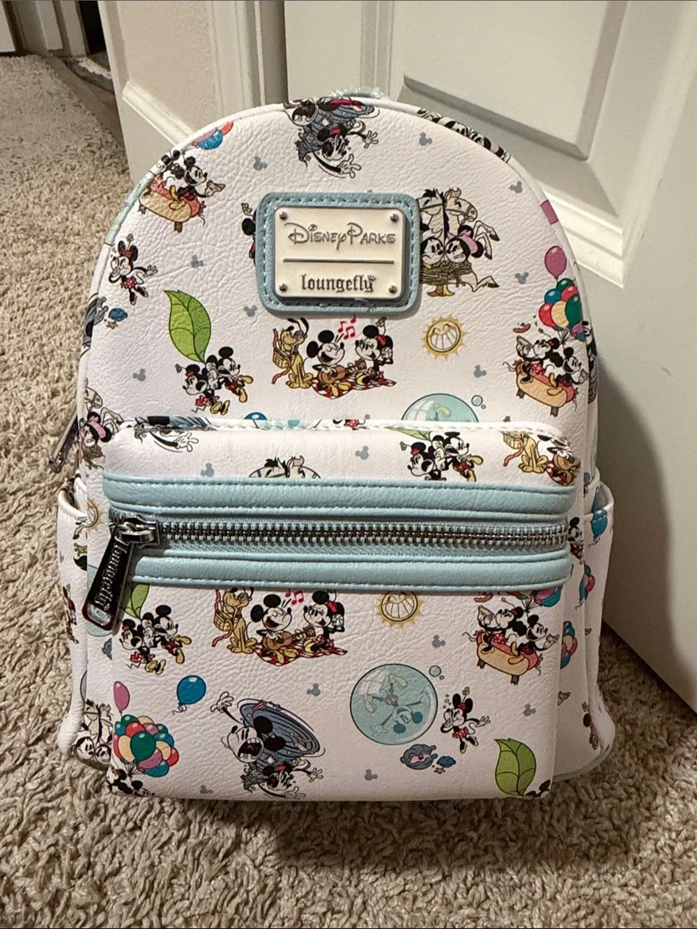 Disney Parks Mickey & Minnie’s Runaway Railway Loungefly Backpack